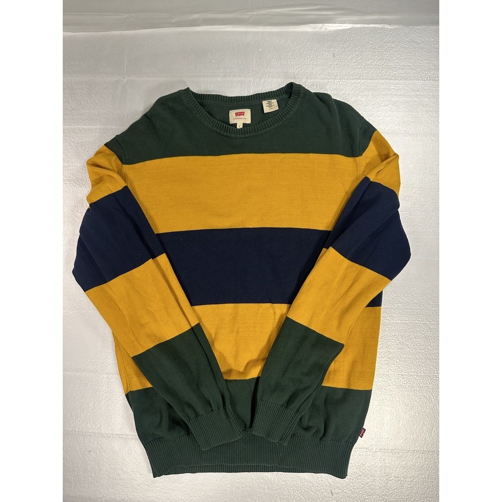 VTG‎ Levi's Sweater Large Striped 90's Y2K Striped Sweatshirt Pullover